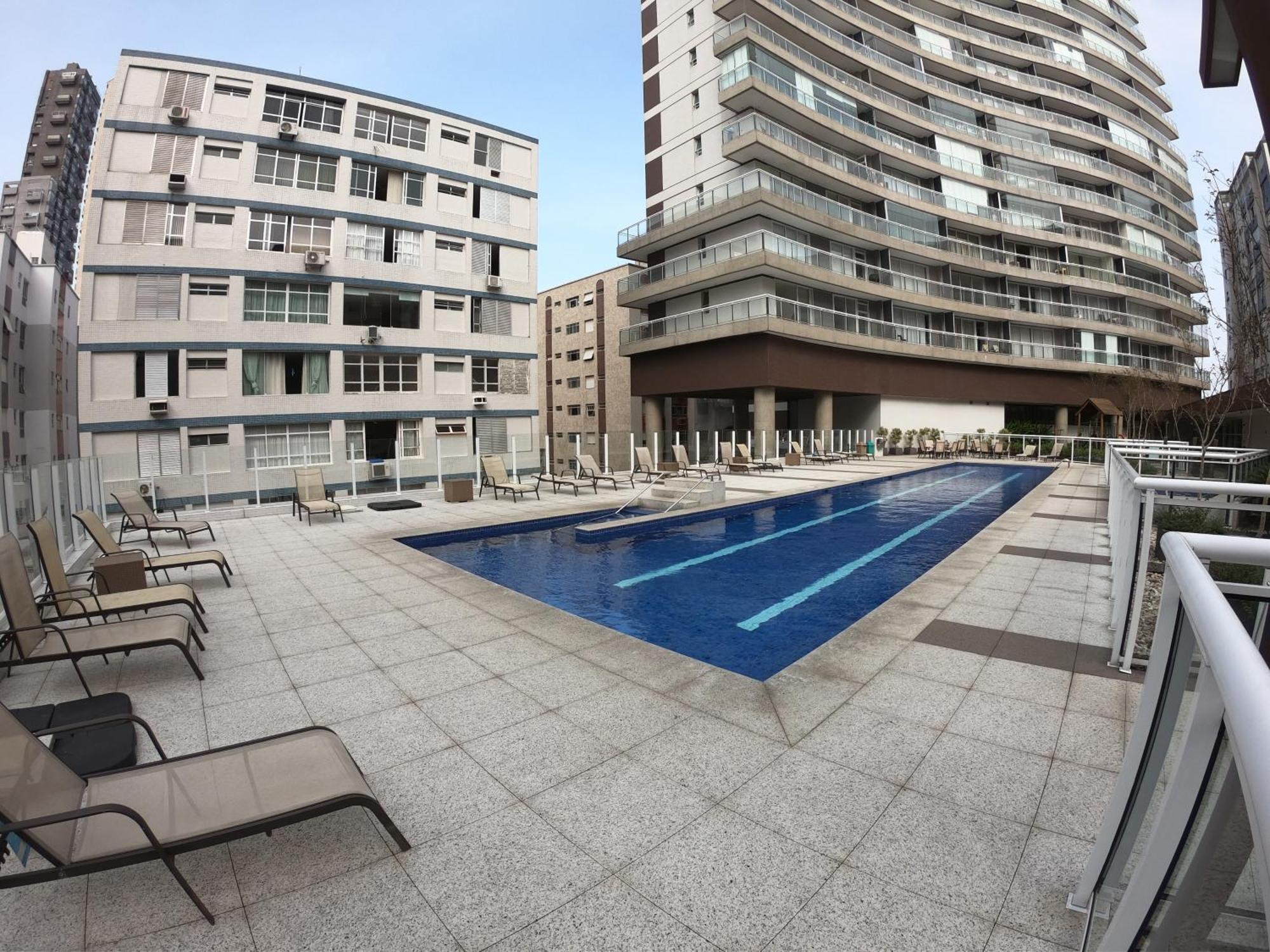 Book Santos - Unlimited 3202 - 2 Quartos Alto Padrao Vista Mar Екстериор снимка