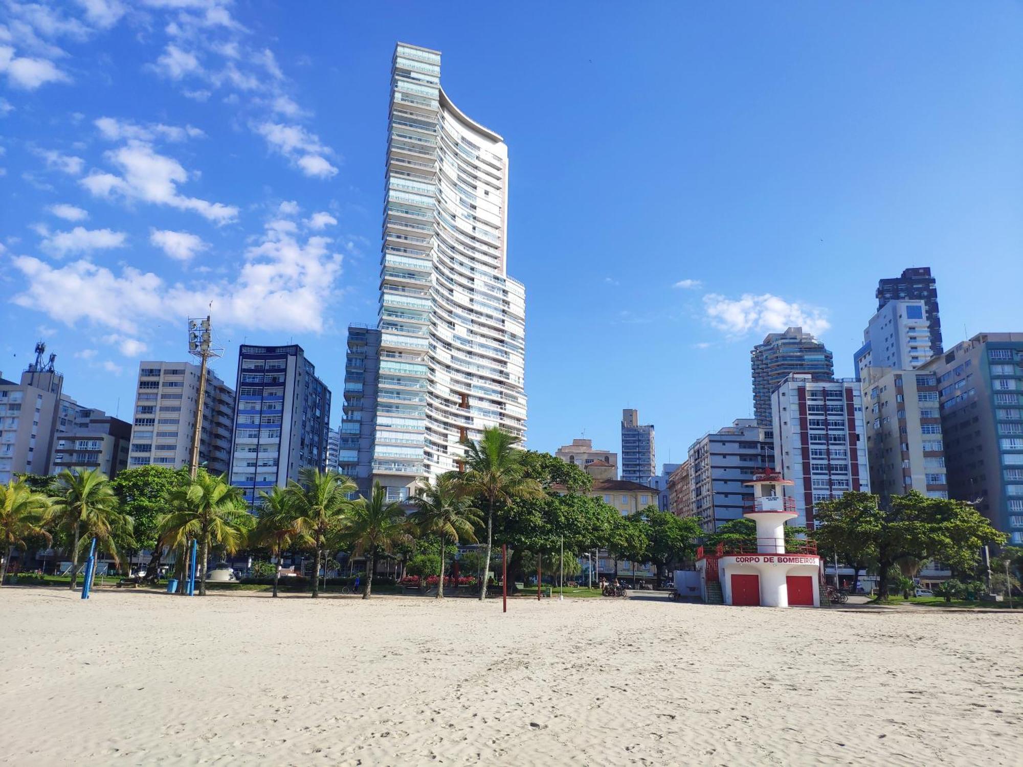 Book Santos - Unlimited 3202 - 2 Quartos Alto Padrao Vista Mar Екстериор снимка